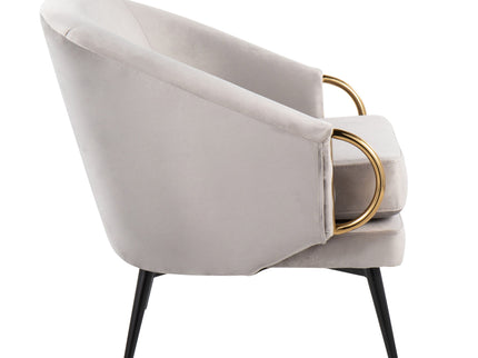 Claire - Contemporary / Glam Chair - Black / Silver