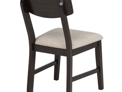 Jackie - 5 Piece Dining Set With Drop Leaf Table And Side Chairs - Dark Coffee