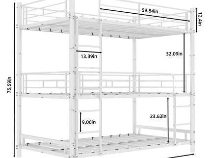 Triple Frame Bed With Built In Ladder
