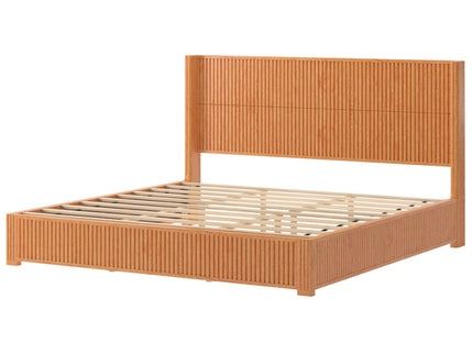 Platform Bed Frame With Headboard, Floor Standing Design