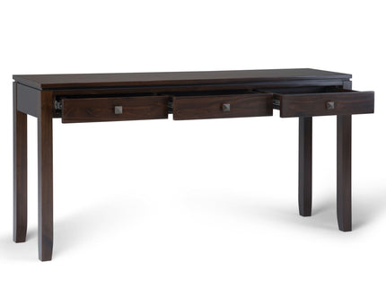 Cosmopolitan - Wide Console Sofa Table - Mahogany Brown