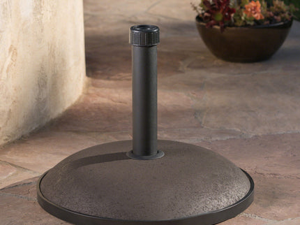 Um Holder Round Umbrella Base 66 Lbs Concrete - Brown