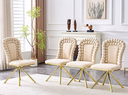 Puffy Bubble, Ball Chain Chair For Dining Room & Kitchen (Set of 2)