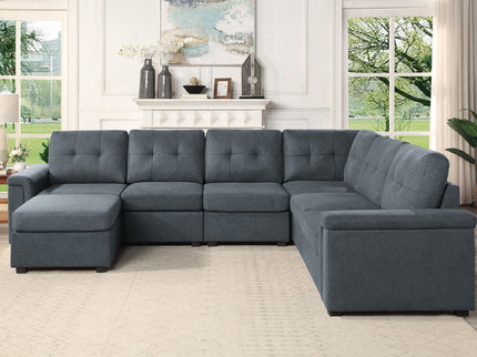 Isla - Fabric Sectional Sofa With Ottoman
