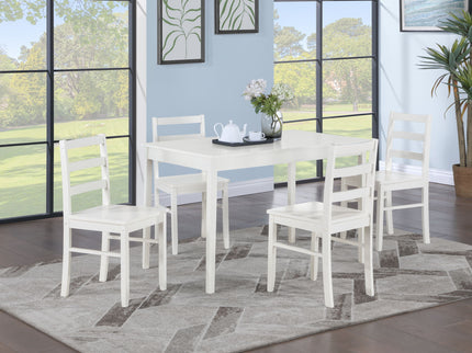 Lavinia - Dining Set (Set of 5) - White