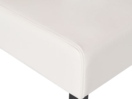Carter - 5 Tuft Dining Chair With Button Tufted Backrest And Espresso Legs - Ivory