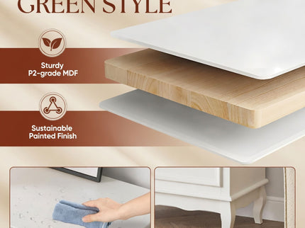 3 Drawer Dresser - White
