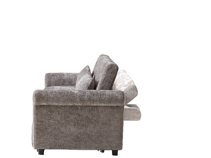 Loveseat Sofa Bed, Pull - Out Couch Sleeper & 2 Pillows