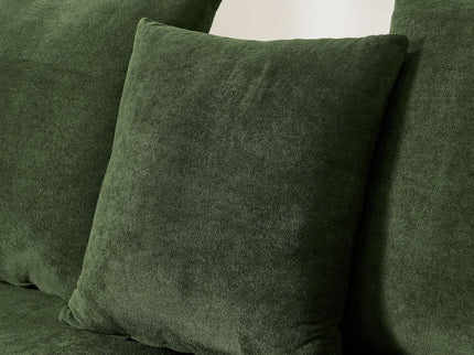 L-Shape Sectional Sofa, Modular Compressed Couch For Living Room Bedroom, 4 Seater - Green