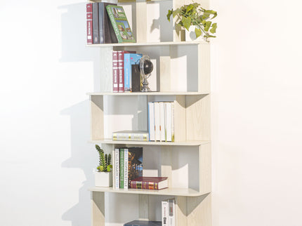 Modern 5 Tier Open Storage Bookcase