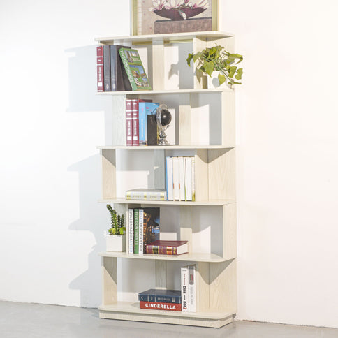 Modern 5 Tier Open Storage Bookcase