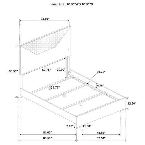 Pierce - Bedroom Set With LED Lighting