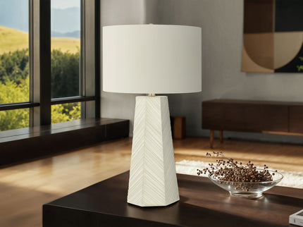 Lighting, Table Lamp, Ceramic, Contemporary - White