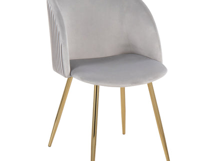 Fran - Pleated Waves Contemporary Chair (Set of 2)