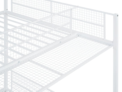 Bunk Bed With 5 Tier Shelves