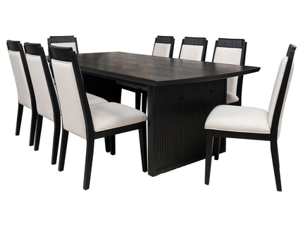 Ennis - 9 Piece Dining Table Set With Chairs - Black