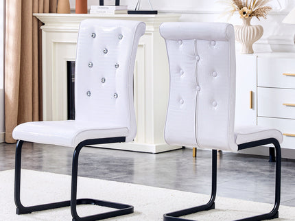 Alligator Skin Upholstered Dining Chairs