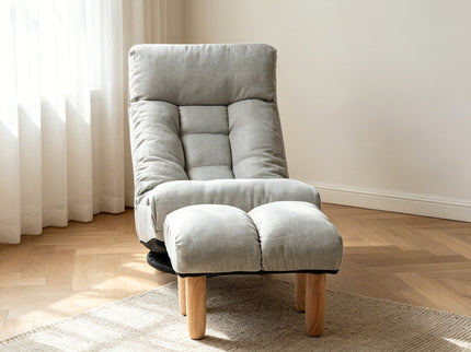 Adjustable Japanese Reclining Floor Chair Sofa With Metal Frame For Living Room