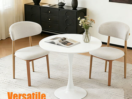 Round Dining Table With Tulip Style Base