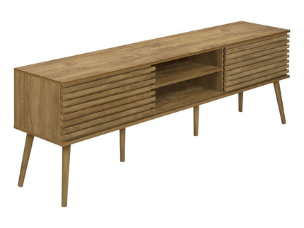 TV Stand, 72 Inch, Media Entertainment Center, Storage Cabinet, Console, Storage Shelves, Contemporary & Modern - Walnut