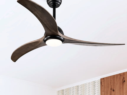 Indoor Outdoor Ceiling Fan With Light With Remote Control, Noiseless Reversible Motor, 6 Speed, 3 Color