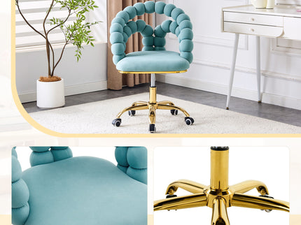Puffy Bubble, Ball Chain Accent Chair With 5 Claw Casters