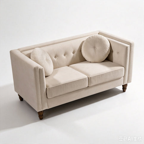 Chesterfield Loveseat 2 Seater Couch For Living Room