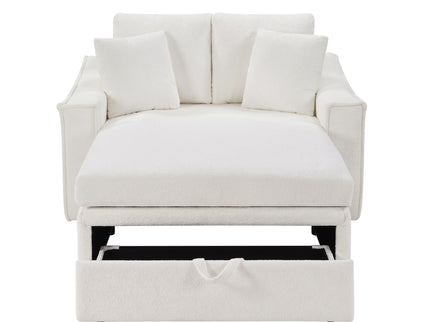 Modern Chaise Sofa With Hidden Storage For Living Room