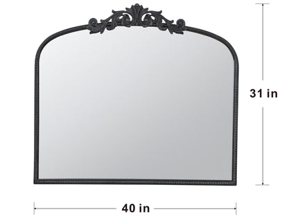 Arch Mirror, Baroque Inspired Wall Decor For Bathroom, Bedroom, Living Room