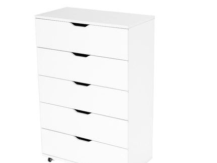 Modern 5 Drawer Dresser With Wheels