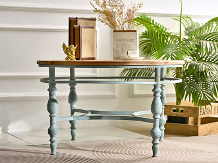 Round Top Carved Table For Living Room