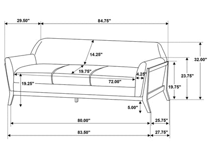 Caspian - Sofa Set With Flared Arms