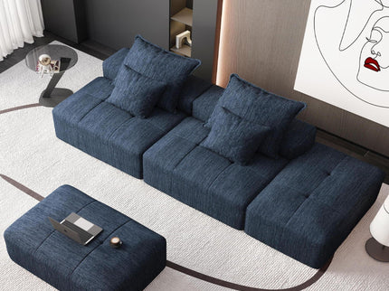 Modern Oversized Diy Combination Modular Sectional Sofa & Pillows