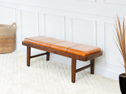 Maddox - Bench - Rustic / Tan