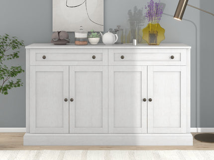 Kitchen Sideboard Storage Buffet Cabinet With 2 Drawers & 4 Doors Adjustable Shelves For Dining Room, Living Room
