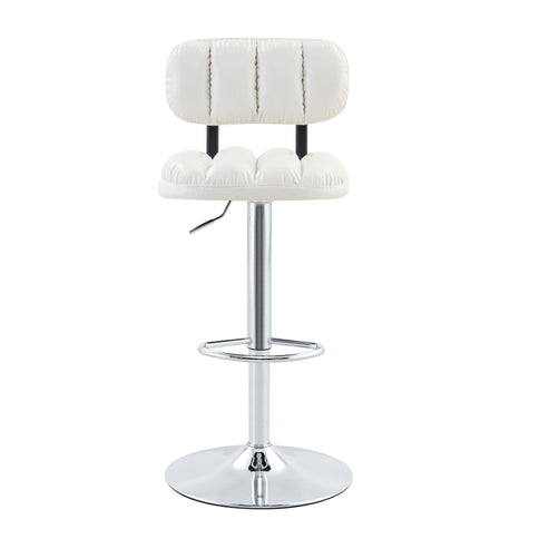 Adjustable Height Bar Stools With Footrest For Kitchen Island (Set of 2)