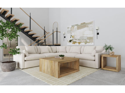 Greeley - 5 Piece Upholstered Modular Sectional Sofa - Ivory