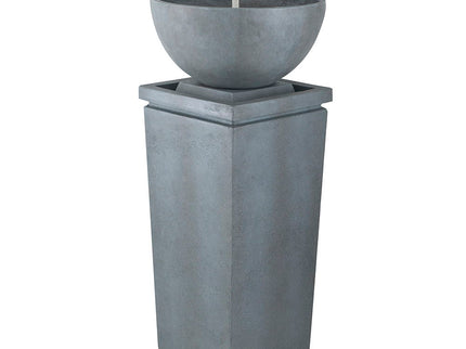 Zen Bowl Water Fountain, Outdoor Bird Feeder / Bath Fountains, Relaxing Water Feature For Garden