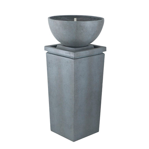 Zen Bowl Water Fountain, Outdoor Bird Feeder / Bath Fountains, Relaxing Water Feature For Garden