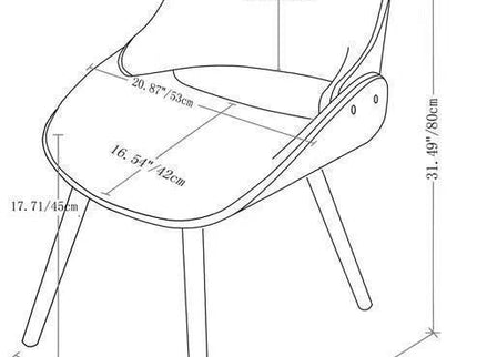 Malden - Mid Century Modern Bentwood Dining Chair