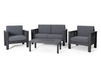 Dark Gray / 4 Pc. Sofa, 2 Chairs, Table