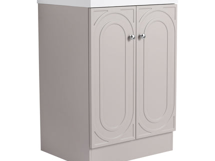 Contemporary Freestanding Bathroom Vanity With Resin Sink & Soft-Close Cabinet Doors