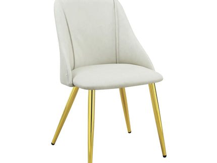 Gaines - Synthetic Leather Side Chair (Set of 2) - White