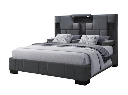 Yaris - Contemporary Bed With Wireless Charging And LED Lights