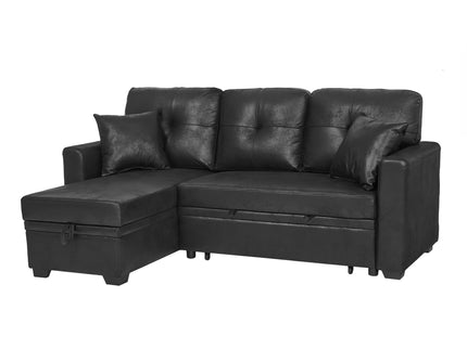 Sectional Sofa With Pull Out Bed, Reversible Chaise