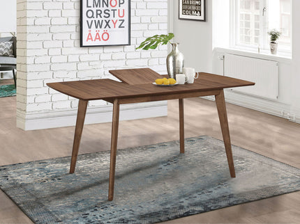 Rectangular Dining Table With Butterfly Leaf - Walnut