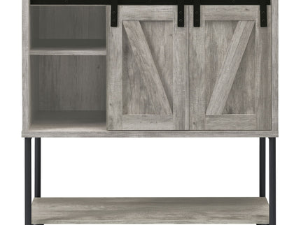 Hovander - Sliding Door Bar Cabinet - Gray