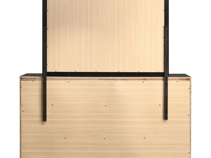 Annie - 7 Drawer Dresser With Mirror - Black