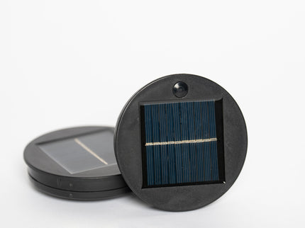 Solar Powered Side Table With LED Light, Outdoor / Indoor - Black