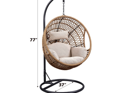 Vasant - Hanging Chair (Seat Cushion Included) - Beige